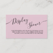 Bridal shower Enclosure Cards in a modern design. Informatiekaartje (Voorkant)