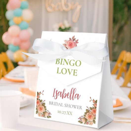 Bridal Shower Game Bingo Card – Prize Favor Box Bedankdoosjes