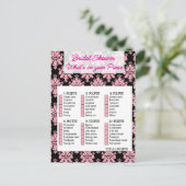 Bridal Shower game, What is your purse Uitnodiging Briefkaart (Staand voorkant)