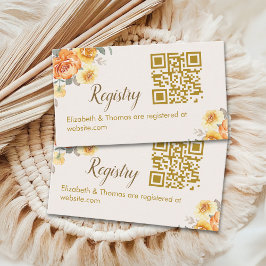 Bridal Shower in Spring with a Touch of Orange Flo Informatiekaartje