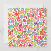 BRIDAL SHOWER INVITATIE VOOR DE BRIGHT SPRING FLOR KAART (Achterkant)