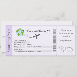 Bridal Shower Invitation, Bride voor uitnodiging