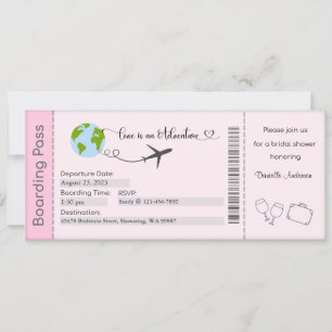 Bridal Shower Invitation, Bride voor uitnodiging