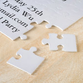 Bridal Shower Invitation Briefkaart Letterhead Legpuzzel (Zijkant)