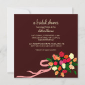 Bridal Shower Invitation [Brown] Kaart (Voorkant)