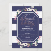 BRIDAL SHOWER INVITATION - brunch and bubbly champ Kaart (Voorkant)