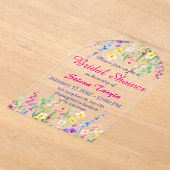Bridal Shower Invitation Card Acryl Uitnodigingen (Laagn)