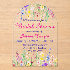 Bridal Shower Invitation Card Acryl Uitnodigingen