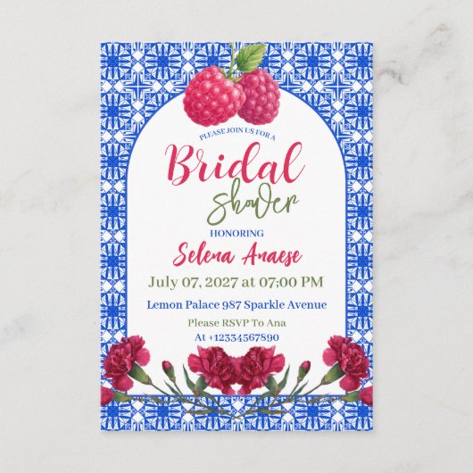 Bridal Shower Invitation Card Kaart (Voorkant)
