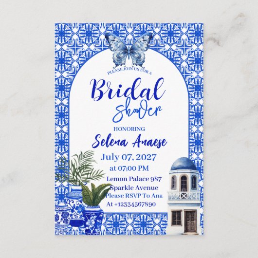 Bridal Shower Invitation Card Kaart (Voorkant)