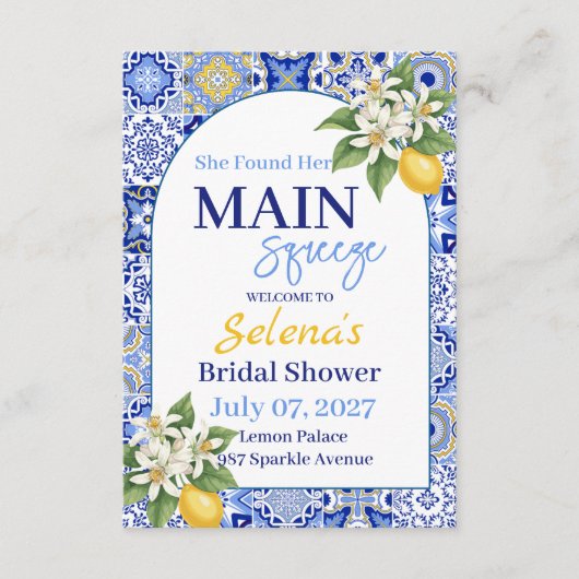 Bridal Shower Invitation Card Kaart (Voorkant)
