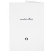 Bridal Shower Invitation Card, Lavender, met Iris (Achterkant)