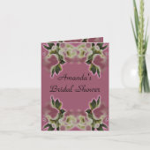 Bridal Shower Invitation Card Sjabloon (Voorkant)