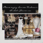 BRIDAL SHOWER INVITATION DESIGNER Wallpaper Kaart (Voorkant / Achterkant)