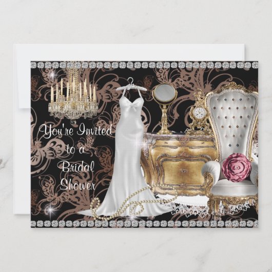 BRIDAL SHOWER INVITATION DESIGNER Wallpaper Kaart (Voorkant)