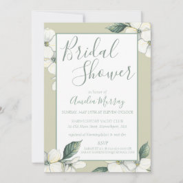 Bridal Shower Invitation, Dogwood Blooms