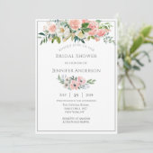 Bridal Shower Invitation, een Magical Roos Garden Kaart (Staand voorkant)