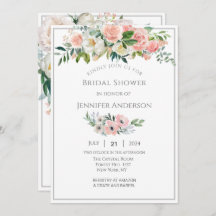 Bridal Shower Invitation, een Magical Roos Garden