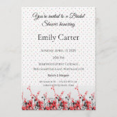Bridal Shower Invitation Elegant Floral Template Kaart (Voorkant)