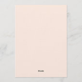 Bridal Shower Invitation | Elegant Pink Customizab Kaart (Achterkant)