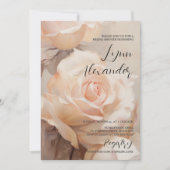 Bridal Shower Invitation Elegante Zachte Zomerse R Save The Date (Voorkant)