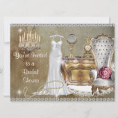  BRIDAL SHOWER INVITATION FAUX Wallpaper Kaart (Voorkant)