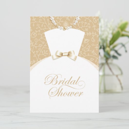 Bridal Shower Invitation Flat Kaart (Staand voorkant)