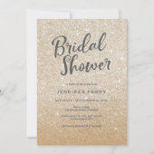 Bridal Shower Invitation - Gold glitter Kaart (Voorkant)