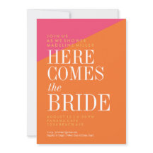 Bridal Shower Invitation, Gold Glitter, modern