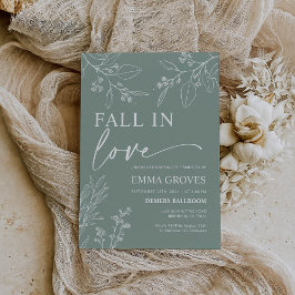Bridal Shower Invitation Herfst in Liefde Kaart