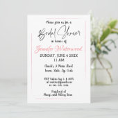 BRIDAL SHOWER Invitation Kaart (Staand voorkant)