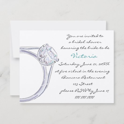 BRIDAL SHOWER INVITATION KAART (Voorkant)