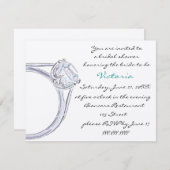 BRIDAL SHOWER INVITATION KAART (Voorkant / Achterkant)