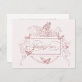 BRIDAL SHOWER INVITATION KAART (Voorkant / Achterkant)