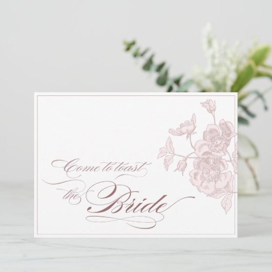 BRIDAL SHOWER INVITATION KAART (Staand voorkant)