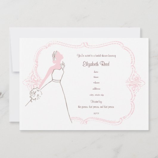  Bridal Shower Invitation Kaart (Voorkant)