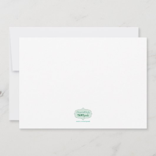 Bridal Shower Invitation Kaart (Achterkant)