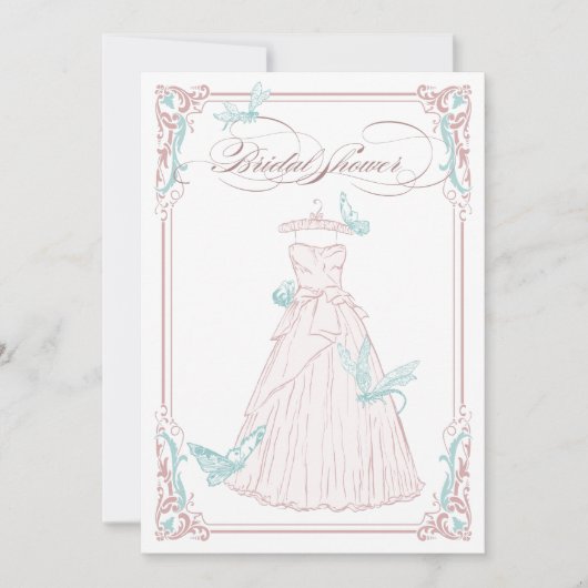 BRIDAL SHOWER INVITATION KAART (Voorkant)