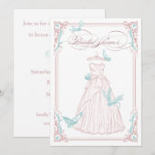 BRIDAL SHOWER INVITATION KAART (Voorkant / Achterkant)