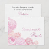 BRIDAL SHOWER INVITATION KAART (Voorkant / Achterkant)