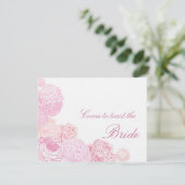 BRIDAL SHOWER INVITATION KAART (Staand voorkant)
