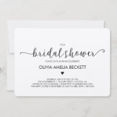 Bridal Shower Invitation - Kraft Kaart (Voorkant)