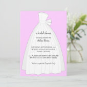 Bridal Shower Invitation {Licht Roze} Kaart (Staand voorkant)