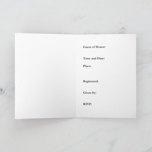 Bridal Shower Invitation Lily van de Valley (Binnen)