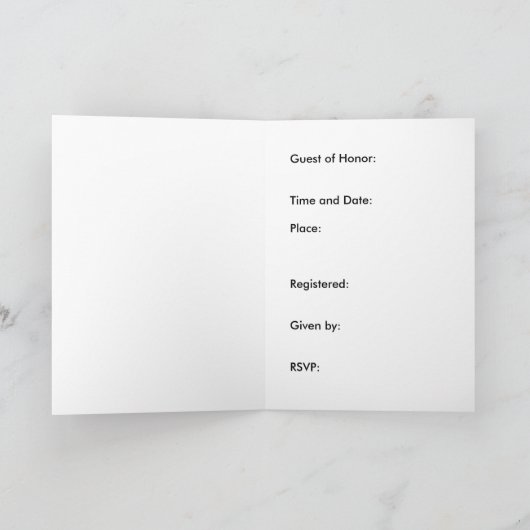 Bridal Shower Invitation Lily van de Valley (Binnen)