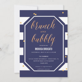 BRIDAL SHOWER INVITATION - marine anemone flower Kaart