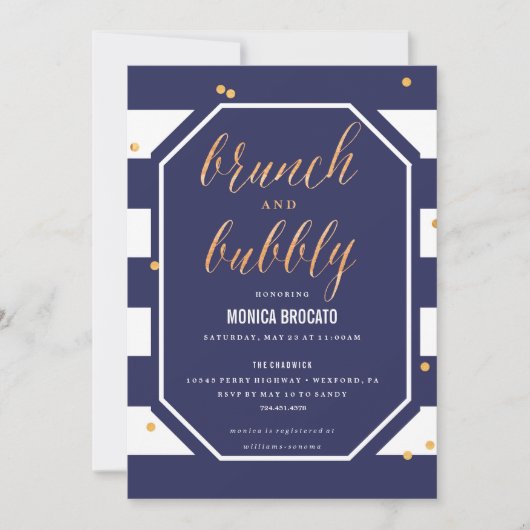 BRIDAL SHOWER INVITATION - marine anemone flower Kaart (Voorkant)