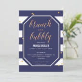 BRIDAL SHOWER INVITATION - marine anemone flower Kaart (Staand voorkant)