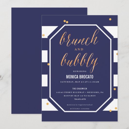 BRIDAL SHOWER INVITATION - marine anemone flower Kaart (Voorkant / Achterkant)