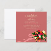 Bridal Shower Invitation [Mauve] Kaart (Voorkant / Achterkant)